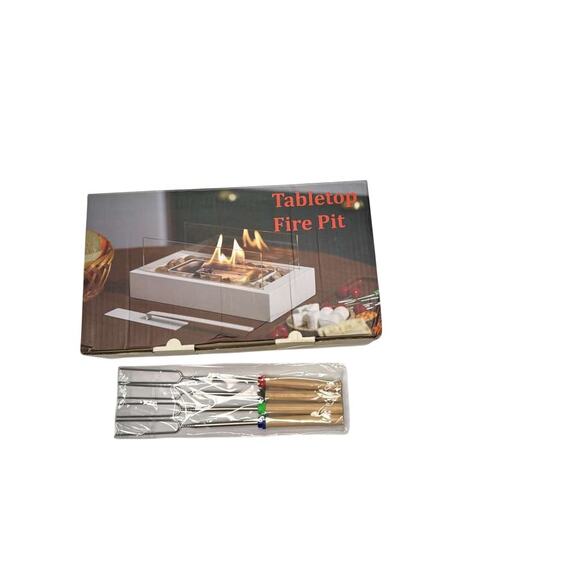 EAST FLAME Metal Tabletop Fire Pit Indoor Outdoor Mini Table Fireplace NEW - Picture 3 of 5